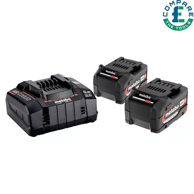 Metabo 685051380 18V Basic Set 2 X 5.2Ah Li-Power Batteries & ASC 145 Charger • £147.89