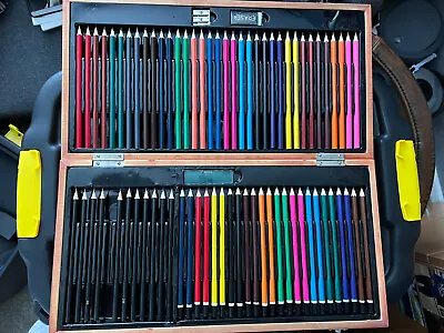 £8.99 • Buy Pencils In Wooden Box - Art Box - Crafts - Drawing