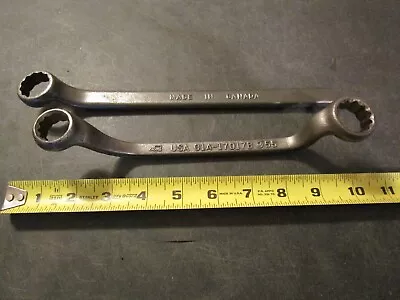 2 Vintage Wrenches 1 Ford Offset Box End 01A 17017B M55 & MH Spark Plug Wrench • $15