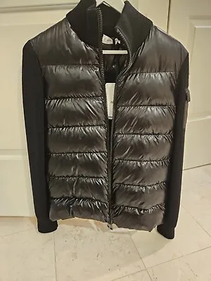 Moncler Cardigan Tricot Puffer Quilted Nylon & Wool Knit sz Small New W Tags • $605