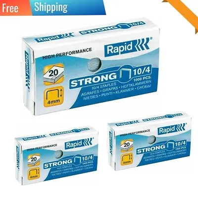 £2.99 • Buy 3 X Rapid No. 10 Small Staples, For Stapling Up To 10 Sheets, Use Mini Staplers