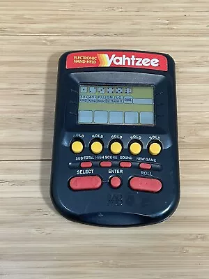Vintage 1995 Yahtzee Electronic Handheld Game Milton Bradley Tested Works 🎲🎲🎲 • $12.99