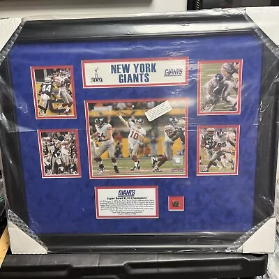 NEW! 24”x28” New York Giants Super Bowl XLVI Plaque Game Ball Mounted Memories • $90