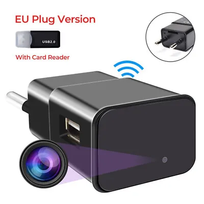 Wifi Mini Camera HD1080P USB Charger Home Surveillance Wireless Video Camcorder • £28.55