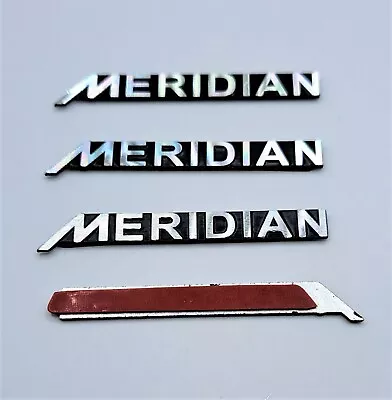 4 X MERIDIAN  Aluminium Badge Speaker Emblem 51 X 6mm Free P&P • £6.80