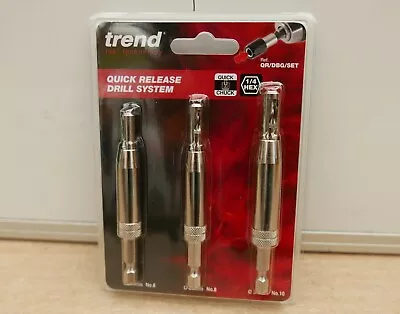 Trend Craft Pro 3pce Hinge Fitting Drill Bit Guide Set Qr/dbg/set • £17.89