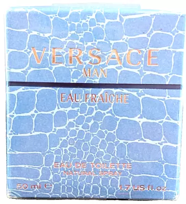 Versace Man EAU FRAICHE Natural Spray Eau De Toilette 50ml 1.7 Fl For Men Sealed • $39
