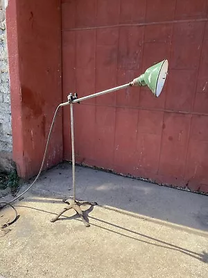 Antique Drafting Light Lamp Articulating Arm Floor Industrial OC White Office • $500