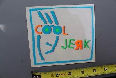 Cool Jerk Sunglasses Neon 80's Surfer Skater Clear V61B Vintage Surfing STICKER • $21