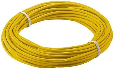 Goobay Insulated Copper Wire Yellow 10m 1-wire Multistrand (18 X 0.1 Mm) 10m • £4.51