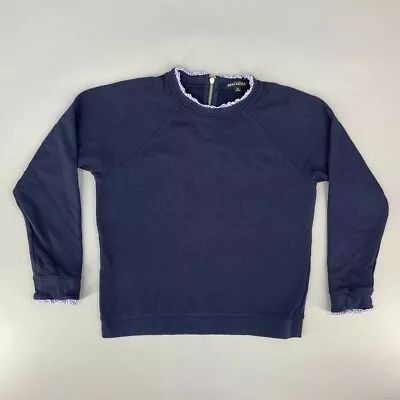 J Crew Sweater Women Medium Blue Causal Cotton Pullover Sweatshirt * • $2.49