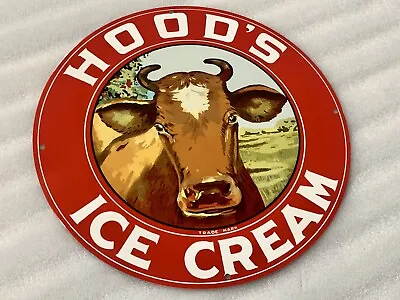 12in MILK Ice Cream Vintage Style Heavy Steel  Metal Sign Dairy • $52