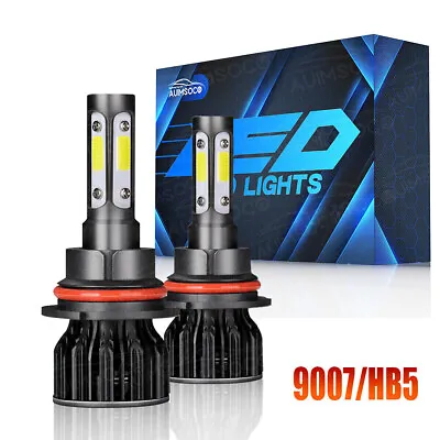 HB5 LED High/Low Beam Conversion Kit 9007 Bulbs Super Bright 6000K Plug&Play 2x • $29.99