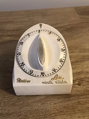 Vintage Robertshaw Lux Minute Minder Kitchen Timer ~ 60 Minutes ~ Works • $11.24