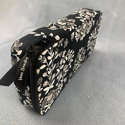 Vera Bradley Large Travel Pill Case Black And Gray 7 Day Morn Noon Eve Night • $19.99