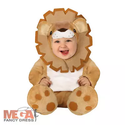 Toddler Lion Kids Jungle Animal Infant Fancy Dress Baby Halloween Book Costume  • £16.99