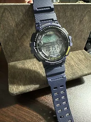 Casio WS-1200H-1AV Fishing Tide/Moon Graph 10 Year Battery Black  3 Alarms  • $12