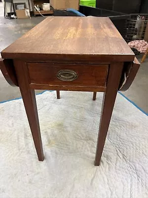 Pembroke Table Drop Leaf One Drawer Dovetailed American • $599.99