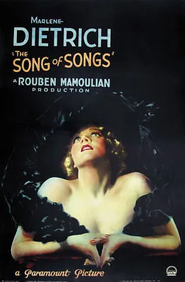 The Song Of Songs Marlene Dietrich Movie Poster #2 • $6.49