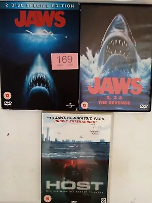 £4.99 • Buy Horror DVD Bundle: Jaws 1,2,3, Revenge + Host 169