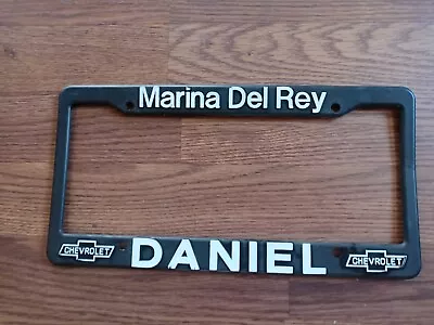 Vintage Daniel Chevrolet Marina Del Rey California License Plate Frame • $25