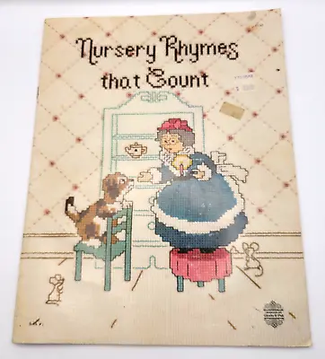 NURSERY RHYMES That COUNT Vintage Cross Stitch Patterns Designs By Gloria & Pat • $6.95