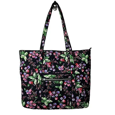 VERA BRADLEY Get Carried Away Tote Winter Berry Overnight Travel Bag Purse Day • $67.58