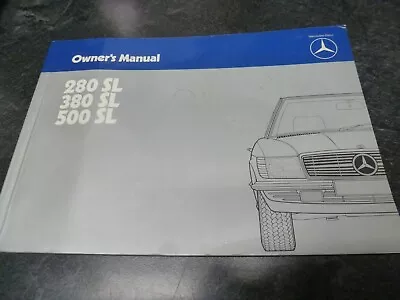 1980-1985 Mercedes Benz 280SL 380SL 500SL Coupe Convertible Owner Owner's Manual • $128.98