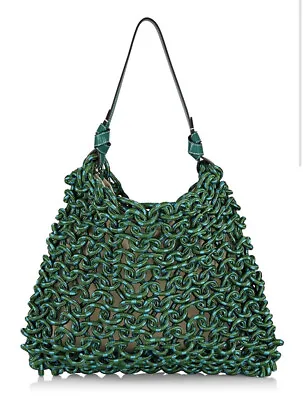 $229.99 • Buy STAUD Corda Woven Rope Hobo Bag In Coastal New With Tags!