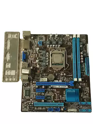 Asus P8H61-M LE/CSM Rev. 1.03 LGA1155 MATX Mobo W/ SR00D I5-2300 + I/O Shield • $34.89