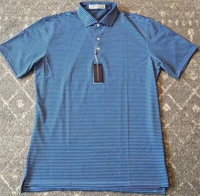 Holderness & Bourne Men's L Maxwell Striped Performance Golf Polo Shirt New • $79.99