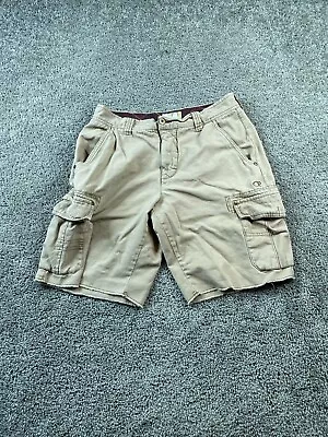 VINTAGE Ocean Pacific Shorts Mens 34 Brown Cargo Pockets Cotton Casual OP • $7.20