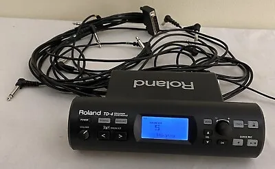 Roland TD-4 Percussion Sound Module With Power Supply Trigger Cables WORKING • $185
