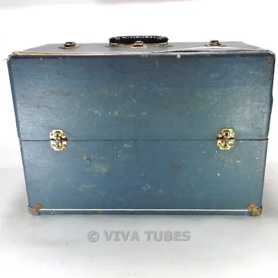 $69.95 • Buy Medium Blue Speckled Raytheon Vintage Radio TV Vacuum Tube Valve Caddy Case