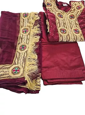 New Stunning Indian Anarkali Kameez & Salwar Punjabi Style Heavy Dupatta BNNW • £14