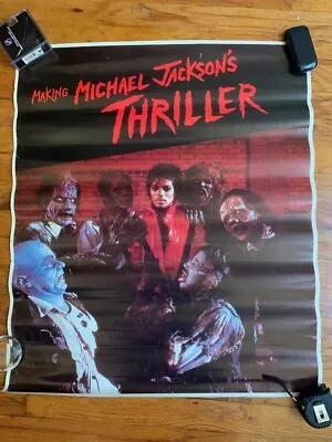 Original Vintage Michael Jackson Thriller 27 X 24 Poster • $39.99