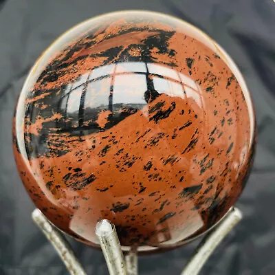 Natural Red Mahogany Obsidian Quartz Crystal Sphere Ball Healing 1540g • $0.99