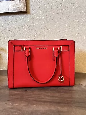 Michael Kors- Coral Red Handbag Pre-owned Great Condition • $98