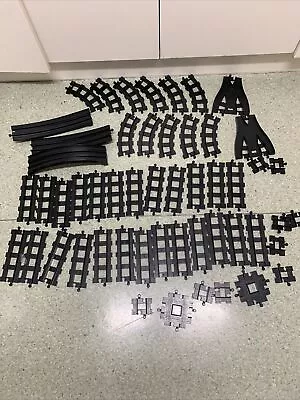 DUPLO  Big  Train Track Lot - Black Track • $50