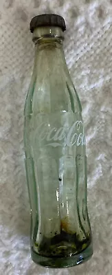 VINTAGE MINI 3 INCH COCA COLA GLASS BOTTLE Rare Coke • $10