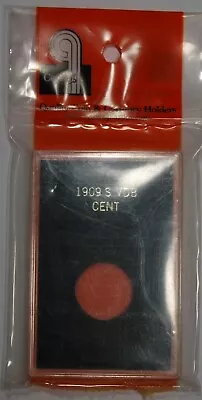 Capital Holder For 1909S VDB Cent Coin 2x3  Black Archival Quality Safe Snaplock • $10.47