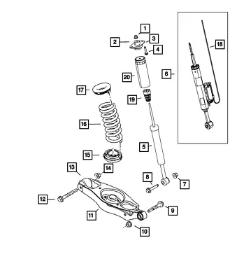 Genuine Mopar Rear Coil Spring Right All Wheel Drive 5168954AB • $106.59