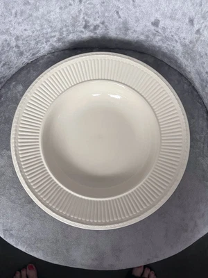 £9 • Buy Wedgwood Queens Ware EDME Cream Ridged Soup Bowl 9”(22cm) Limited Edition