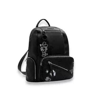 Fashion Backpack DESIGUAL Mickey Rock Chester Women Black - 24SAKP17-2000-U • $105.41