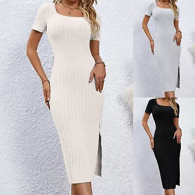 Women Casual Plus Size Sleeveless Sequins Party Fishtail Maxi Dress Women's • $37.66