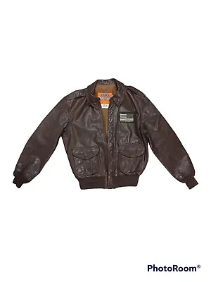 Cooper Type A-2 Goatskin Leather Mens 42R Large Flight Bomber Jacket • $135