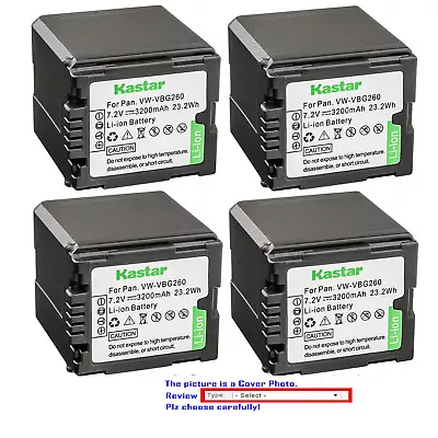 Kastar Replacement Battery For Panasonic VW-VBG260 PV-GS85 PV-GS90 Camcorder • $16.99