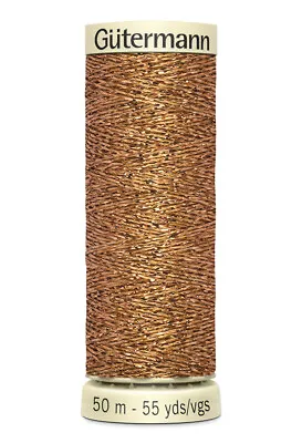 Gutermann Metallic Thread Sparkle Glitter Thread 50m Reel • £3.05