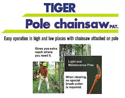 New Pole Chainsaw Mitsubishi 2 Stroke Gas Engine Light Tubular Aluminum Shaft  • $80