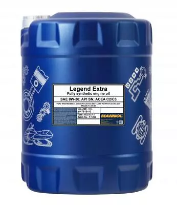 £46.74 • Buy 10L MANNOL 0w30 Fully Synthetic Engine Oil C2/C3 WSS-M2C950-A LL12FE, MB229.51